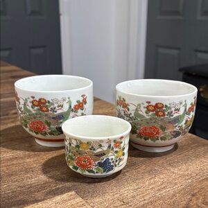 Satsuma-style cups set of 3